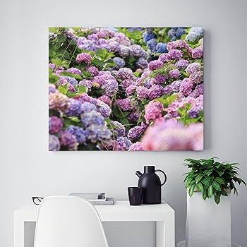みう 　油絵　F8 ユリと紫陽花　二点 みう 油絵 F8 ユリと紫陽花 二点 みう 様専用 油絵 F8 ユリと紫陽花